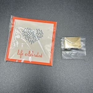 NEW Keep Collective Gold Tone Envelope Bracelet Charm